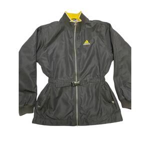 Vintage 90s Adidas Windbreaker with fleece Black Small